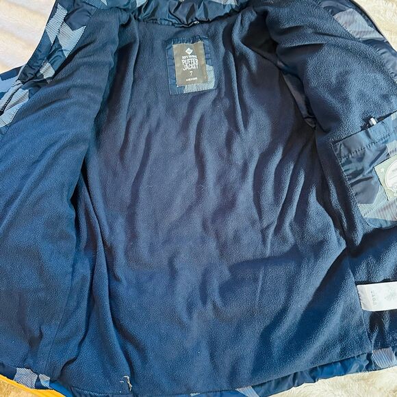 Boy’s Blue Puffer, Jacket Members Mark Size 7 - Picture 5 of 6